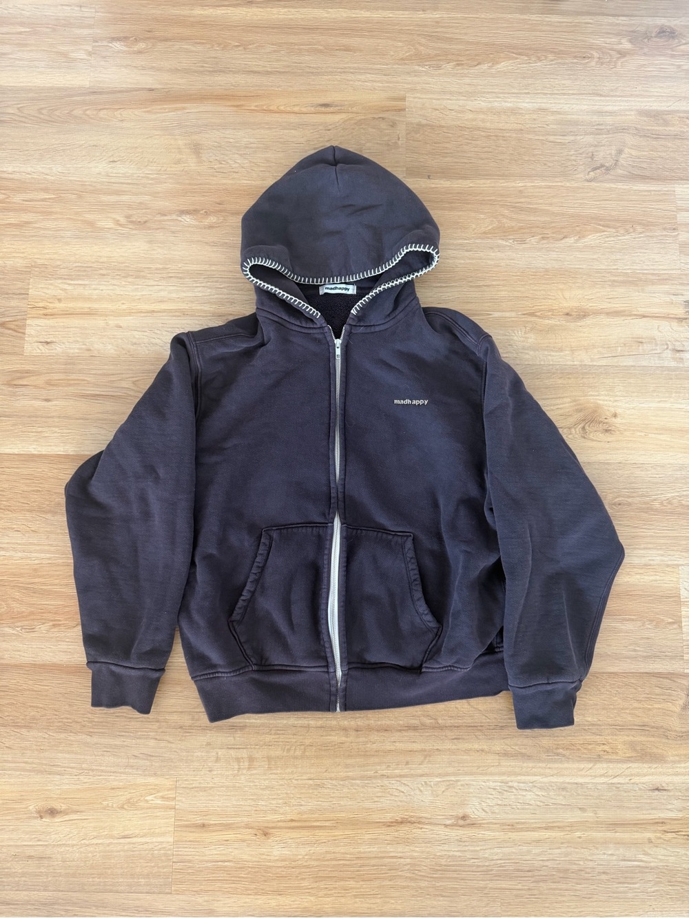 Madhappy Dark Chocolate Zip Hoodie